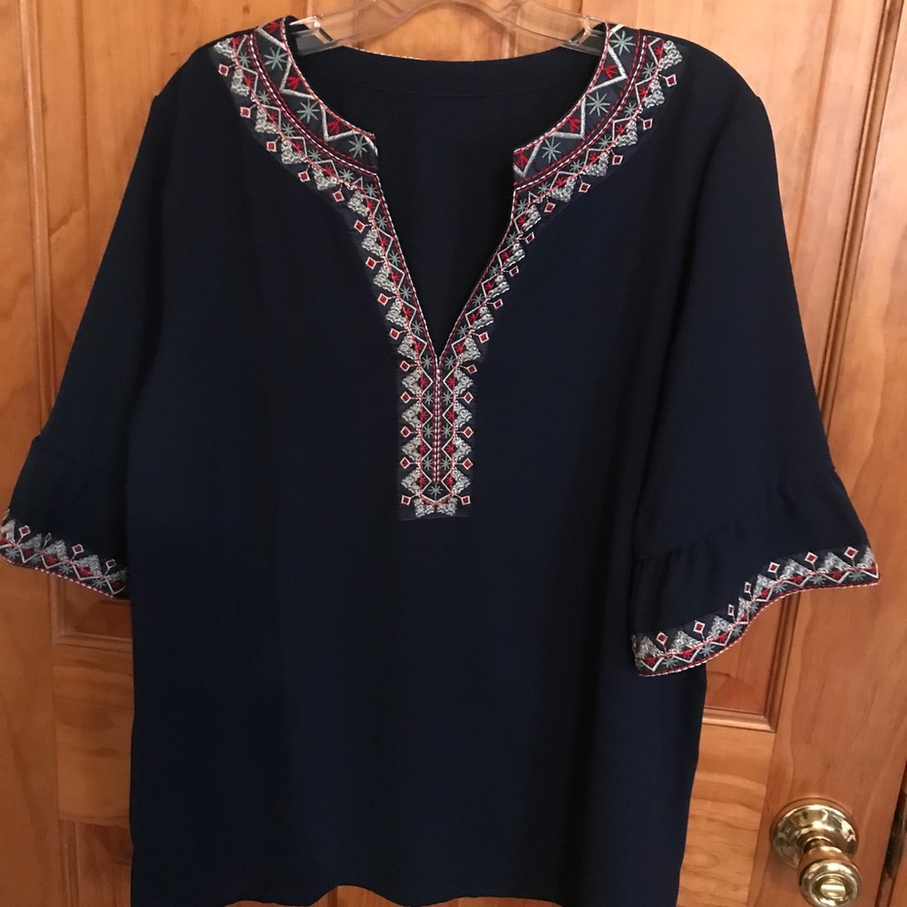 Boho embroidered blouse xl - Picture 2 of 7